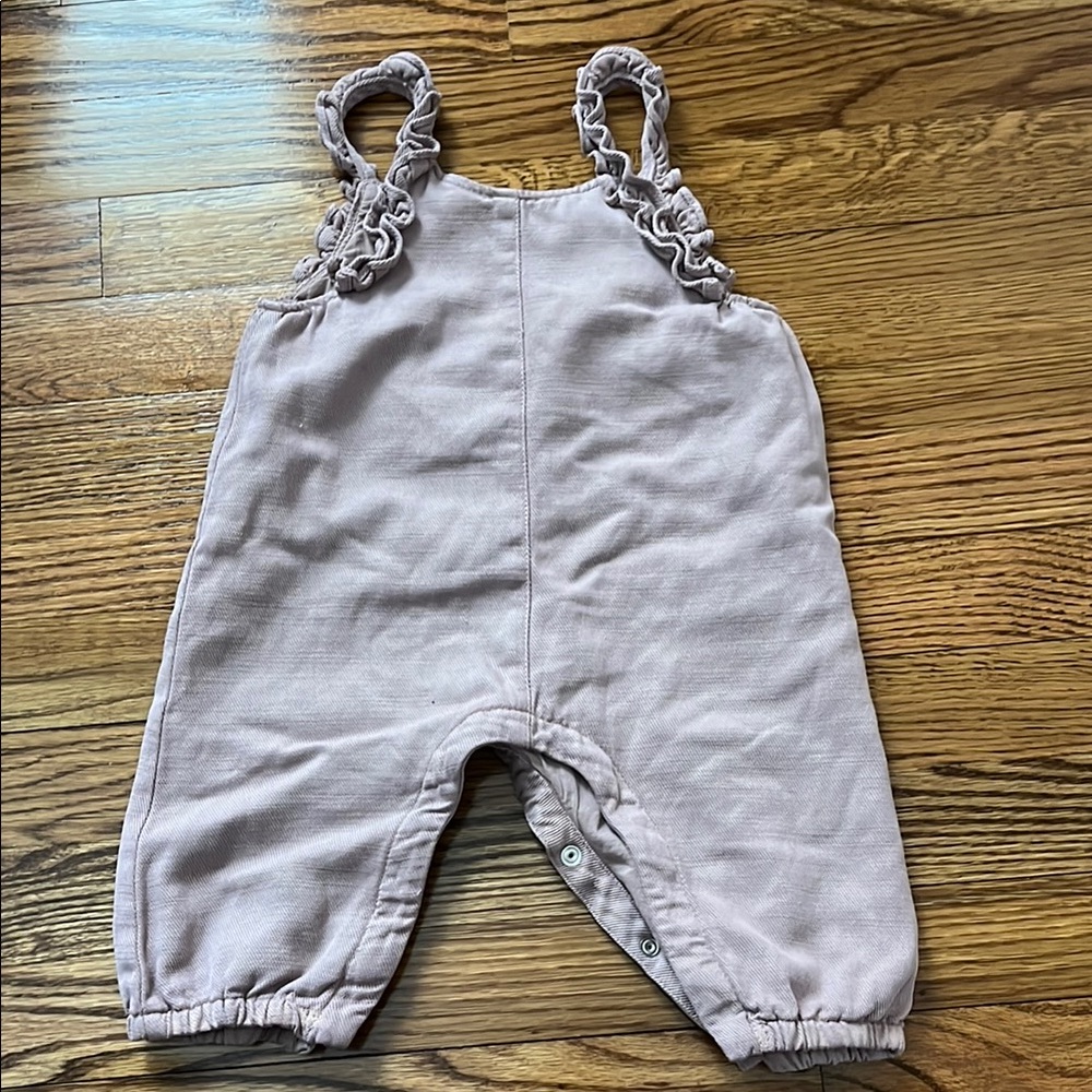Zara Tan Overalls with Braided Straps